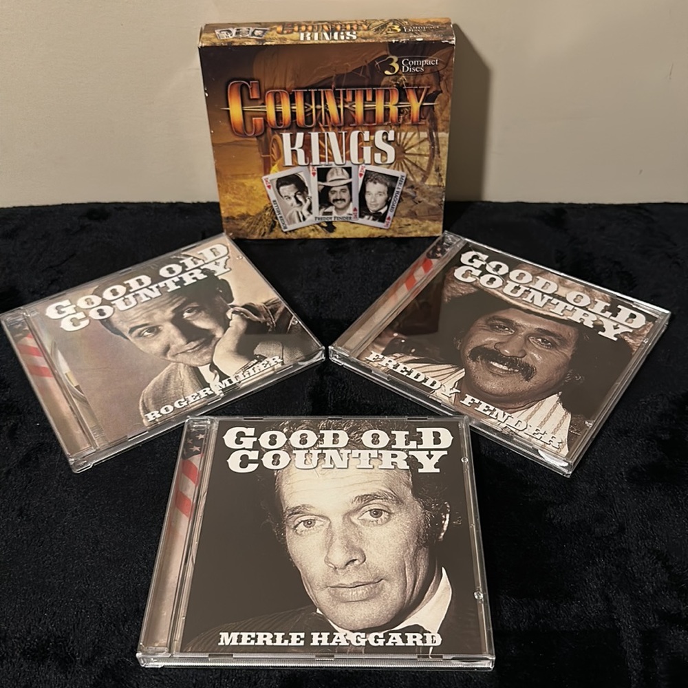 Country Kings~Roger Miller/Freddy Fender & Merle Haggard~3 CD Set~EUC! - Picture 2 of 9